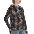 thumbnail image 6 of Daiia Watercolor Snake Skin Pattern Women's Fashion Hoodies & Sweatshirts with Kangaroo Pocket Hooded Sweatshirt with Eye-catching Drawstrings-Small, 6 of 7