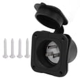 thumbnail image 2 of RV Shore Power Plug, 15 Amp Flanged Inlet Water Resistant Embedded Type Anti Impact Flame Retardant  for Sheds, 2 of 7
