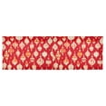 thumbnail image 6 of Yayeee Kitchen Valance Rod Pocket 54" x 18" Living Room Window Curtain, Orange Christmas Ornaments Pattern, 6 of 6
