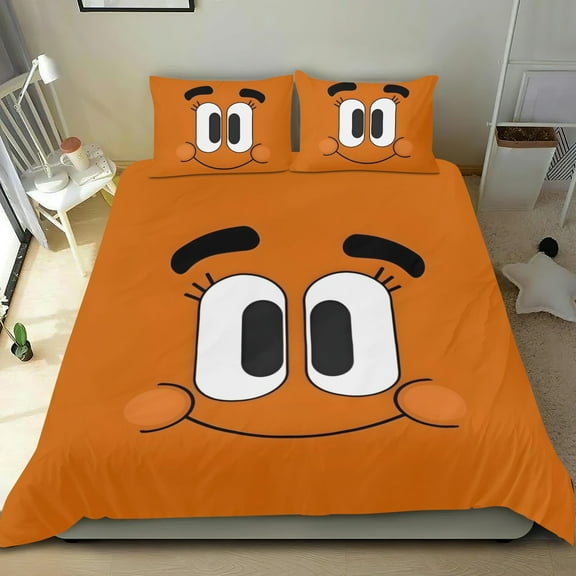 The Amazing World Of Gumball Themed Bed Sheet Set Three Piece Set 53x79 Inches Comfortable And Skin Friendly Unique Design Creating A Star Studded Night