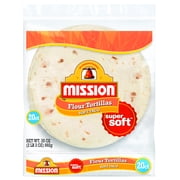 Mission Soft Taco Flour Tortillas, 35 Oz, 20 Count