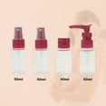 thumbnail image 2 of Unique Bargains Travel Container Set 5 PCS Rose Red, 2 of 5