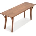 thumbnail image 3 of Finch Stratford Mid Century Entryway Bench Walnut Brown, 3 of 11