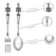 thumbnail image 3 of Halloween Spoon Skeleton Skull Handle Tableware Vintage Dinner Table Flatware Set Christmas Gifts B, 3 of 5