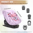 thumbnail image 7 of KUIFORTI Car Seat Protector for Child Car Seat, Cute Axolotl Car Seat Sun Cover for Baby, Pink Strawberry Car Seats Heat Protector Keeps Your Toddler Baby Seat at a Cool Temperature, 7 of 7