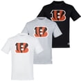 thumbnail image 1 of NFL Paquete de 3 Playeras Cincinnati Bengals para Hombre, Talla Chica, 1 of 4