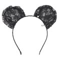 thumbnail image 1 of Diadema con orejas redondas, diadema con orejas de gato para niñas, accesorios de disfraz para fiesta de Pascua, Halloween, Cosplay, 1 of 8