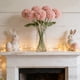 thumbnail image 1 of Ramo de flores de hilo hecho a mano – Arreglo floral artificial de crisantemos con pompones tejidos para decoración del hogar, centro de mesa, regalo de primavera, 1 of 6