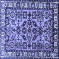 thumbnail image 1 of Ahgly Company Machine Washable Indoor Square Persian Blue Traditional Area Rugs, 7' Square, 1 of 4