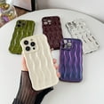 thumbnail image 2 of Compatible for iPhone Case,Water Ripple Pattern Curly Wave Frame Soft Phone Case, 2 of 6