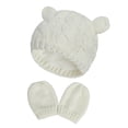 thumbnail image 1 of Conjunto de gorro y manoplas unisex para bebés y niños pequeños, gorro y guantes de punto gruesos y cálidos para invierno, para niños y niñas, talla M, apto para niños de 2 a 6 meses, 1 of 7