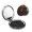 Round Shape, variant on Mandala Geometry Abstract Portable Double-Sided Face Mirror Round Shape, Magnifying Compact Pocket Mirror with PU Leather Cover
