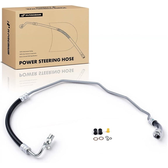 A-Premium Power Steering Pressure Hose Line Assembly Compatible with Toyota Tacoma 1998 1999 2000 2001 2002 2003 2004, 3.4L, 4WD, Pump To Rack/Gear
