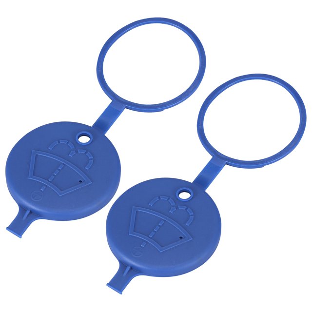 2 Piezas Azul 643237 Parabrisas Lavador Líquido Depósito Tapa para Auto