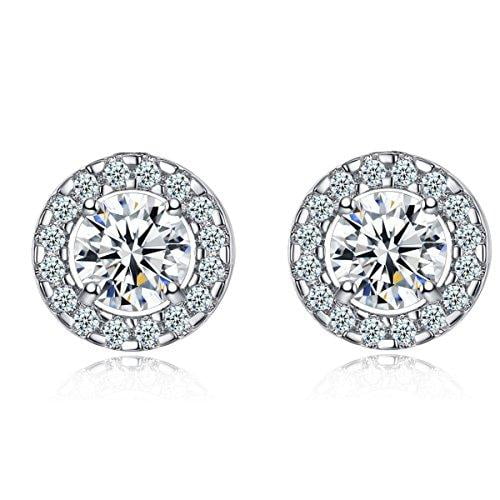 black sparkly stud earrings