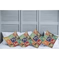 thumbnail image 2 of Ambesonne Vintage Throw Pillow Cover 4 Pack, Grunge Sports Banners, 20", Multicolor, 2 of 7