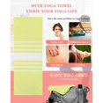 thumbnail image 5 of Yellow White Stripe Yoga Towel for Hot Yoga Non Slip, Modern Rustic Vertical Striped Yoga Mat Towel Absorbent Yoga Sweat Towels Microfiber Hot Yoga Blanket for Bikram Pilates 26"x70", 5 of 7