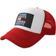 thumbnail image 1 of Trans Rights are Human Rights Mesh Back Trucker Cap Baseball Cap, 1 of 8