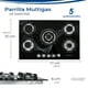 thumbnail image 5 of PARRILLA A GAS DE CRISTAL TEMPLADO 5 QUEMADORES MARCA GRAVITA, 5 of 5