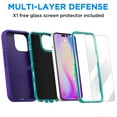 thumbnail image 6 of AICase For iPhone 14 Pro Case Heavy Duty Shockproof Hybrid Rugged Hard 3-layer Cover, 6 of 7
