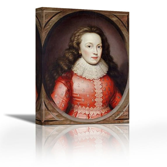 Portrait of Alathea, Countess of Arundel - Contemporary Fine Art Giclee on Canvas Gallery Wrap - wall décor - Art painting - 19 x 27 Inch - Ready to Hang