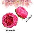 thumbnail image 3 of Cotton Cloth Round Peony Single Simulated Flower,Artificial Round Peony Flower Heads Flower Buds for Wedding Flower Wall & Arrangement,Bridal Bouquets, Table Centerpieces, Parties,(Hot Pink,), 3 of 9