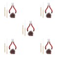 thumbnail image 2 of Goriertaly Efficient 500x Micro Link Rings Beads Plier Hook Pulling Needle Tools for Hair Extension Professionals 3 5Set, 2 of 6