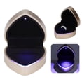 thumbnail image 4 of CAJA ANILLOS LED Box Luxurious Elegant Elegant Frosed Fosed Tree Soft Velor Joyería Regalo Regalo para Boda de Compromiso, 4 of 7
