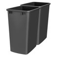 thumbnail image 1 of Contenedor de Basura Rev-A-Shelf de Polímero 35 Cuartos Negro Paquete de 2, 1 of 9