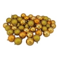 thumbnail image 2 of Northlight Shatterproof 4-Finish Christmas Ball Ornaments 2.5" (60mm) - Antique Gold - 60ct, 2 of 9