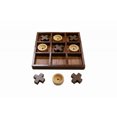 thumbnail image 2 of Trademark Innovations 10" Wooden Tic Tac Toe Desk Top Table Décor Game, 2 of 3