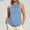 Light Blue, variant on Womens Halter Top, Neck Tie Strap Solid Sleeveless Summer Blouse Blue S