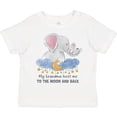 thumbnail image 3 of Inktastic My Grandma Loves Me to the Moon and Back Elephant Family Boys or Girls Toddler T-Shirt, 3 of 5