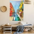 thumbnail image 2 of Burano Colorful Houses Canal Wall Hanging Tapestry for Living Room Bedroom Decor, 2 of 5