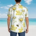 thumbnail image 6 of Easygdp Sweet Honey Men's Hawaiian Shirts Print Lapel Short Sleeve for Beach, vacation, party, casual occasions - XX-Large, 6 of 9