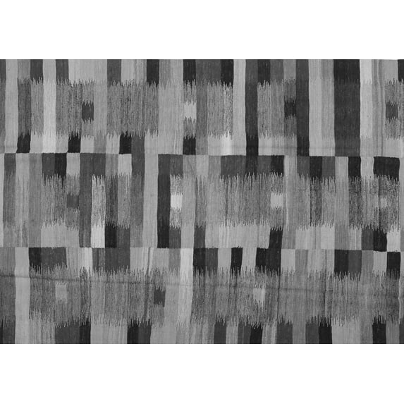 Ahgly Company Indoor Rectangle Abstract Gray Contemporary Area Rugs, 4' x 6'