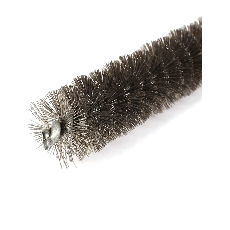 Bristle Cleaning Brushes with Fan-Shaped Ends, 11.25, Stainless Steel Wire  Handle, for 1.2-1.4 Openings, case/12