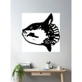 thumbnail image 2 of Ocean Sunfish Mola Mola Poster Wall Art, Modern Wall Decor For Living Room Bedroom, 24x24 UNFRAMED, 2 of 3