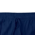 thumbnail image 5 of yillto Men's Cotton Linen Capri Pants Summer Lightweight 3/4 Baggy Pant Drawstring Waist Beach Pants with Pockets, 5 of 7