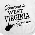 thumbnail image 4 of Inktastic Someone in West Virginia Loves Me Boys or Girls Baby Bib, 4 of 4