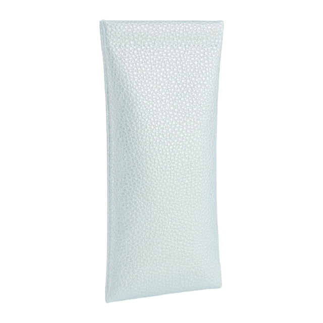 Bolsa de gafas con patrón de lichi de Unique Bargains, almacenamiento portátil para gafas, 7.09"x3.54", azul claro