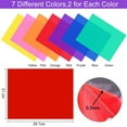 thumbnail image 4 of BUZIFU 14 Pack Correction Gel Light Filter 29.7 * 21cm A4 Overlays Transparency Color Film Plastic Sheets Gel Lighting Filters 7 Assorted Colors for Kids,Photo Studio,Photography,Stage Lighting, 4 of 7