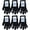 Womens 6 Pairs Black, variant on Yacht & Smith 6 Pairs Bulk Pack Thermal Black Gloves Unisex One Size