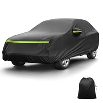 Unique Bargains Car Cover for BMW X3 F25/G01 2010-2024 210D-PU Outdoor Full Car Cover All Weather Waterproof Windproof Sun Protection with Driver Door Zipper Black