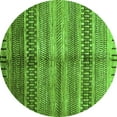 thumbnail image 1 of Ahgly Company Indoor Round Abstract Green Modern Area Rugs, 6' Round, 1 of 4