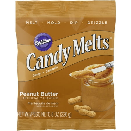 (3 pack) (3 Pack) Wilton Peanut Butter Flavor Candy Melts Candy, 8 oz