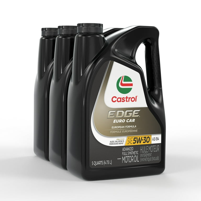 Castrol EDGE Euro 5W-30 A3/B4 Advanced Full Synthetic Motor Oil, 5