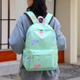 thumbnail image 3 of Mochila Mochila de dibujos animados de 3 piezas para mochila de estudiante con caja de almuerzo (verde), 3 of 5