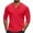 Red, variant on BXINGOHAI Mens Fashion Henley Shirts Long Sleeve Button Cotton T-Shirt with Pocket Black S