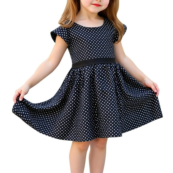 9 Dresses Dress Size 12 Kids Kids Children Girls Summer Polka Dots Dress Fashion Cute Dress